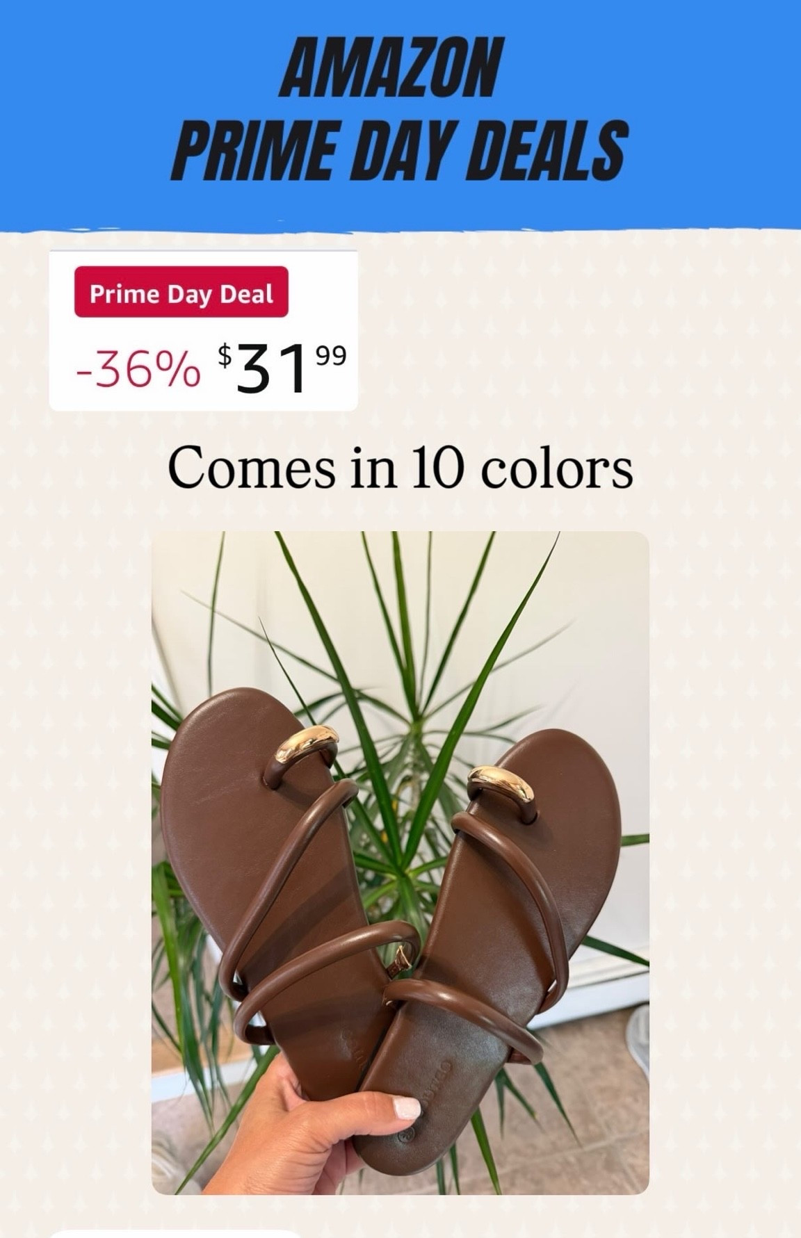 My new cute strappy flat sandals size up half a size 
Summer outfits  Amazon fashion
Prime day deals

#LTKOver40 #LTKSaleAlert #LTKmomlife
