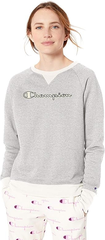Champion Women's Powerblend Boyfriend Crew | Amazon (US)