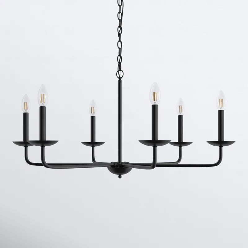 Baltray 6 Light Metal Dimmable Chandelier | Wayfair North America