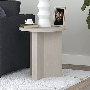 Henn&Hart Anders Side Table, 20" Wide, White | Amazon (US)