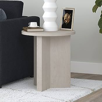 Henn&Hart Anders Side Table, 20" Wide, White | Amazon (US)