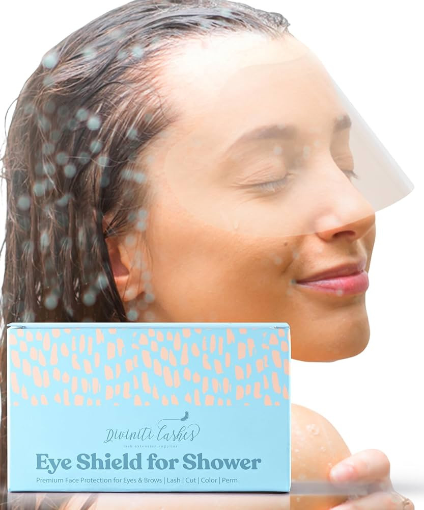Eyelash Shield Shower Visor For Adults - 100 Eye Shields for After Surgery Shampoo, Microblading ... | Amazon (US)