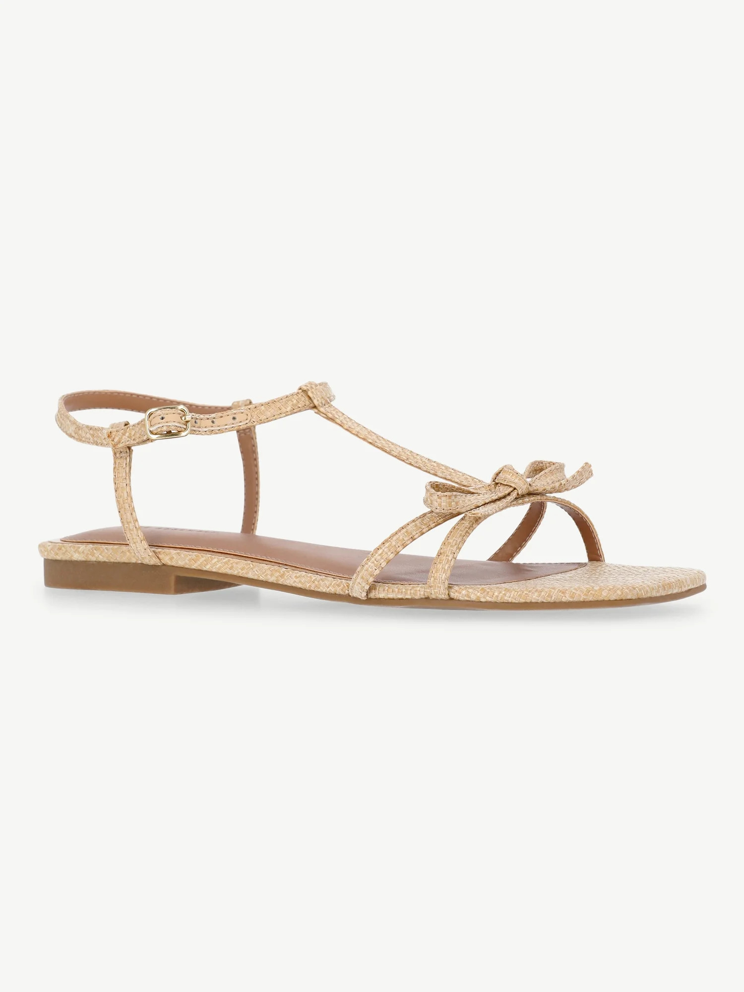 Free Assembly Women's Flat Sandals with Bow | Walmart (US)