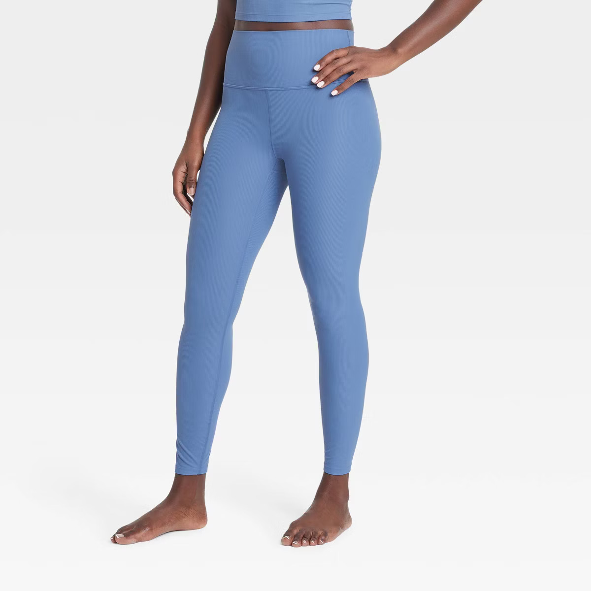 Women's Everyday Soft High-Rise Ribbed 7/8 Leggings - All In Motion™ | Target