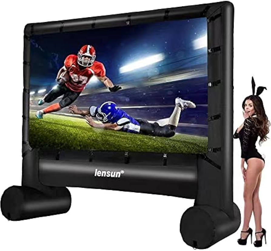 Pro 14' Inflatable Movie Screen, Outdoor Projection Screen Mega Projector Screen for Front and Re... | Amazon (US)