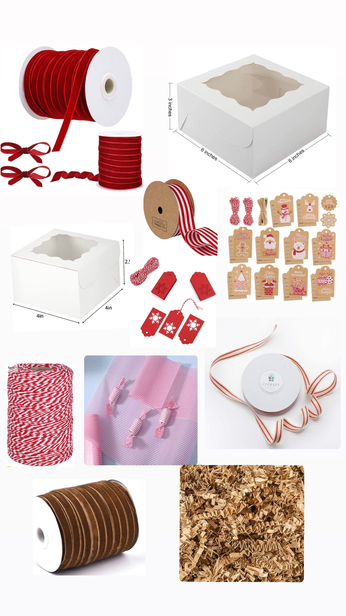 All my favorite Christmas treat packaging! I absolutely love these little boxes with windows. #LTKhome 

#LTKHoliday #LTKSeasonal