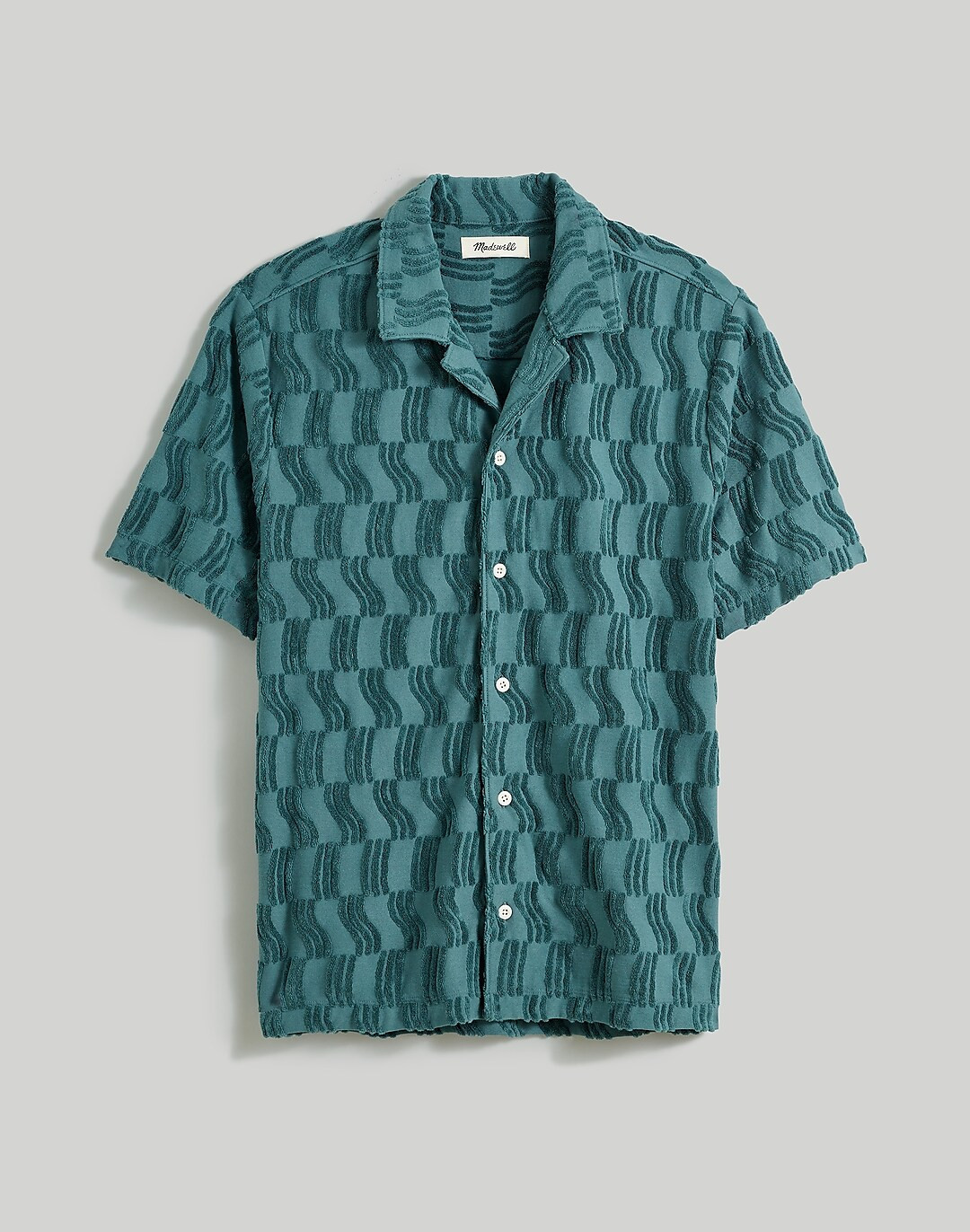 Easy Short-Sleeve Shirt in Jacquard Terry | Madewell
