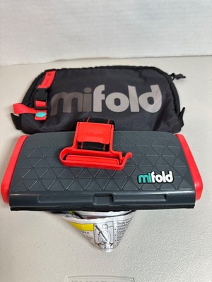 MIFOLD Grab and Go portable Compact Car Booster Seat - Grey and Red | eBay US