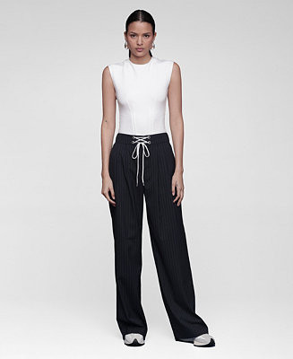 Women's Lace Up Wide Leg Trousers | Macy's