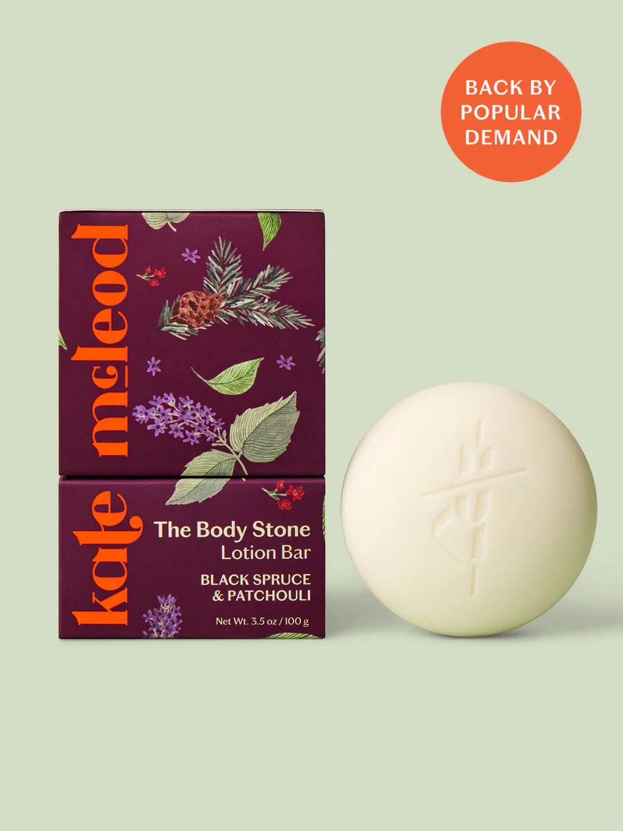 Black Spruce & Patchouli | Deep Moisturizing Lotion Bar | Kate McLeod