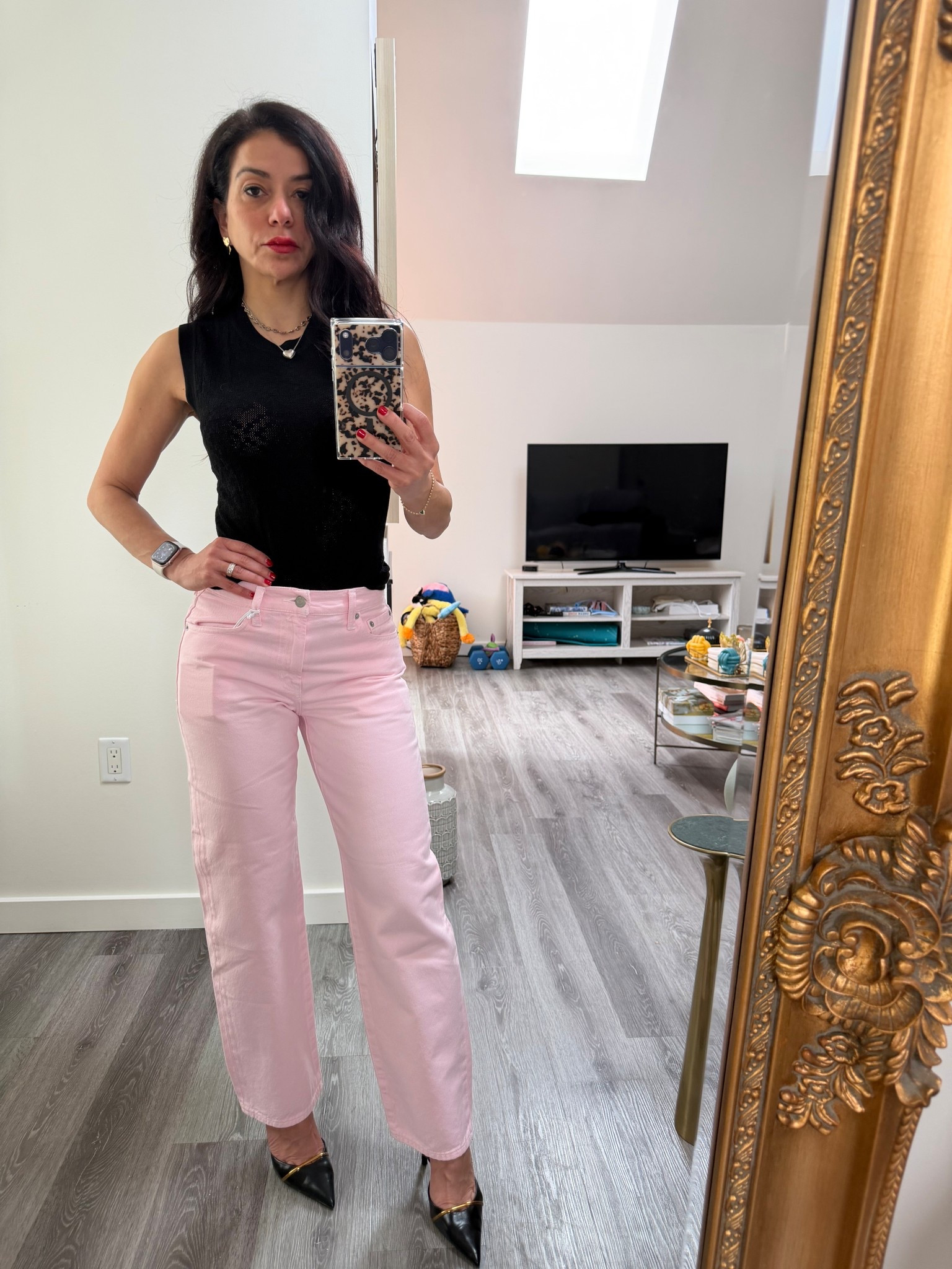 PInk jeans for spring? Check✅Loving these beauties with the knit sleeveless top all linked below💕

#LTKSaleAlert #LTKSpringSale #LTKootd