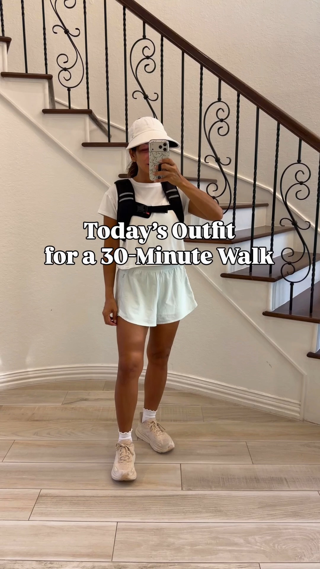 I’m 5’2” 118#ish for reference 
White tee shirt n small tts-pack of 6.
Active shorts in small-this color sold out but comes in other color options.
Hoka shoes tts
Hat ha UPF 50
10# on weighted vest
Active outfit, walking outfit, workout outfit, Amazon finds, over 50 style, midlife fashion, petite fashion,midlife women, affordable fashion, fashion over40

#LTKActive #LTKOver40 #LTKPetite