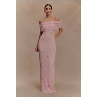 Brynn Orchid Knit Maxi Dress - Pastel Pink I MESHKI I Size S | MESHKI US