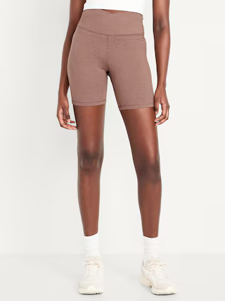 Extra High-Waisted CloudComfy Biker Shorts -- 6-inch inseam | Old Navy (US)