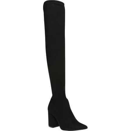 Women s Steve Madden Jacoby Thigh High Boot Black Synthetic 6 M | Walmart (US)