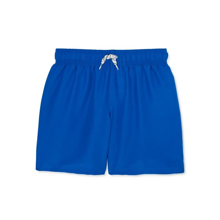 Wonder Nation Boys Value Swim Solid Trunks, Sizes 4-18 & Husky | Walmart (US)