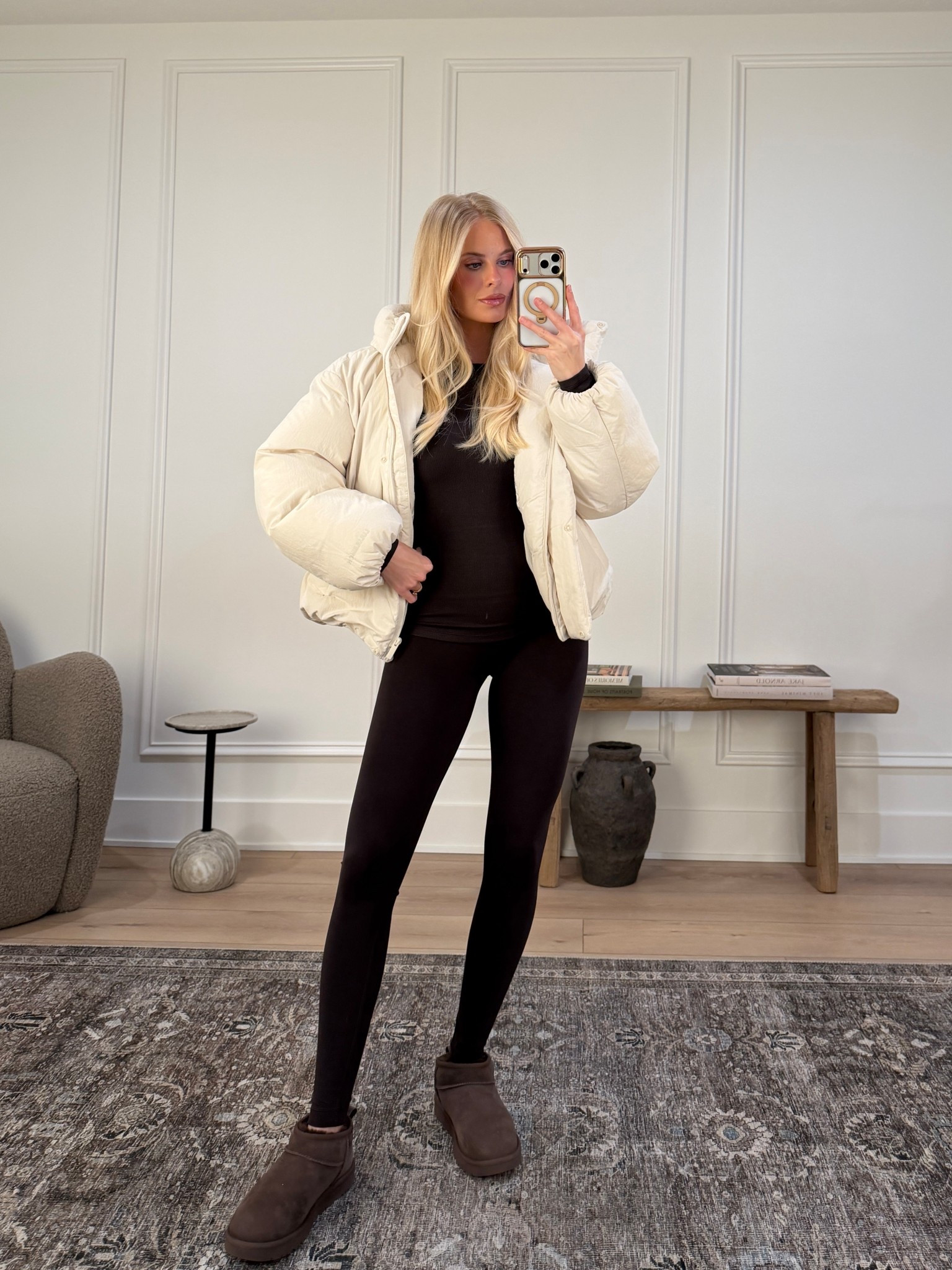 Wearing a 4 in top and leggings (28”, both in color sequoia), small in coat, boots are tts (linking similar). #kathleenpost

Fitness outfit, workout wear, athleisure 

#LTKootd #LTKActive #LTKfitnessgoals