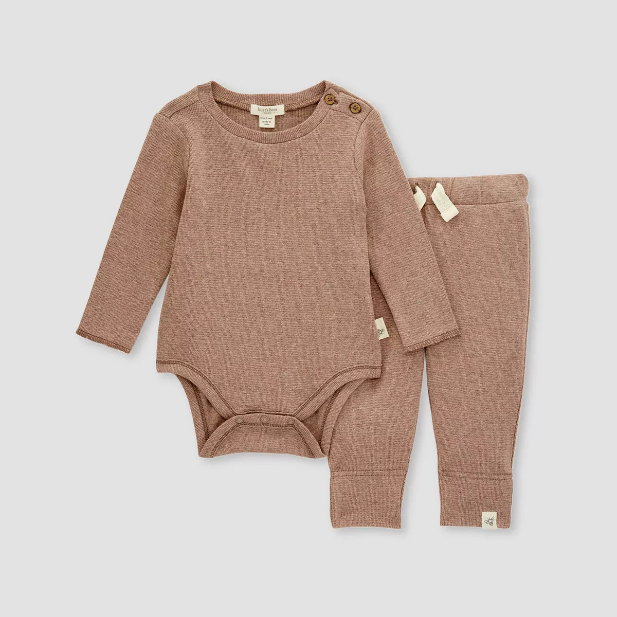 Burt's Bees Baby® Boys' Thermal Bodysuit & Pant Set | Target