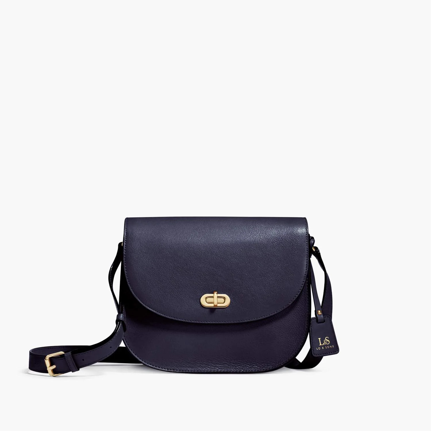 Lo & Sons Claremont - Stylish Leather Camera Bag for Women - Navy | Lo & Sons