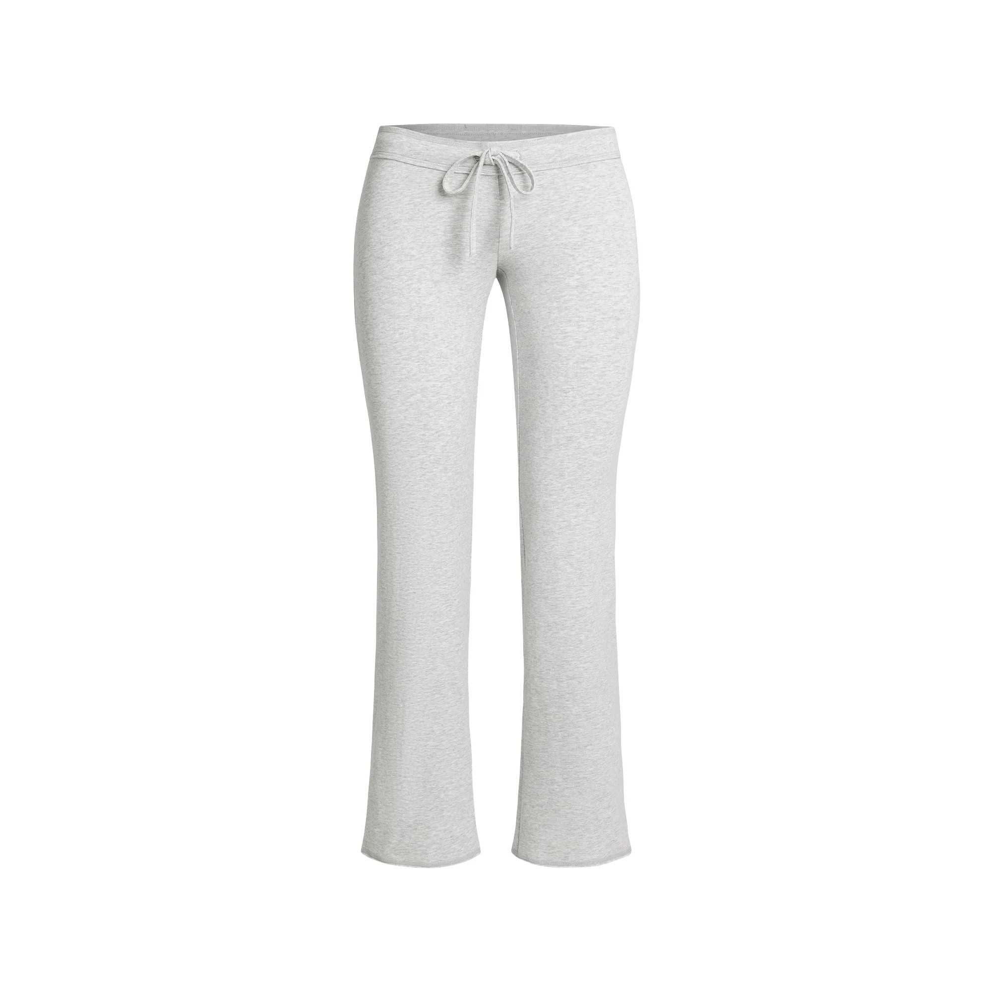 COTTON JERSEY LOW RISE CROP PANT | LIGHT HEATHER GREY | SKIMS | SKIMS (US)