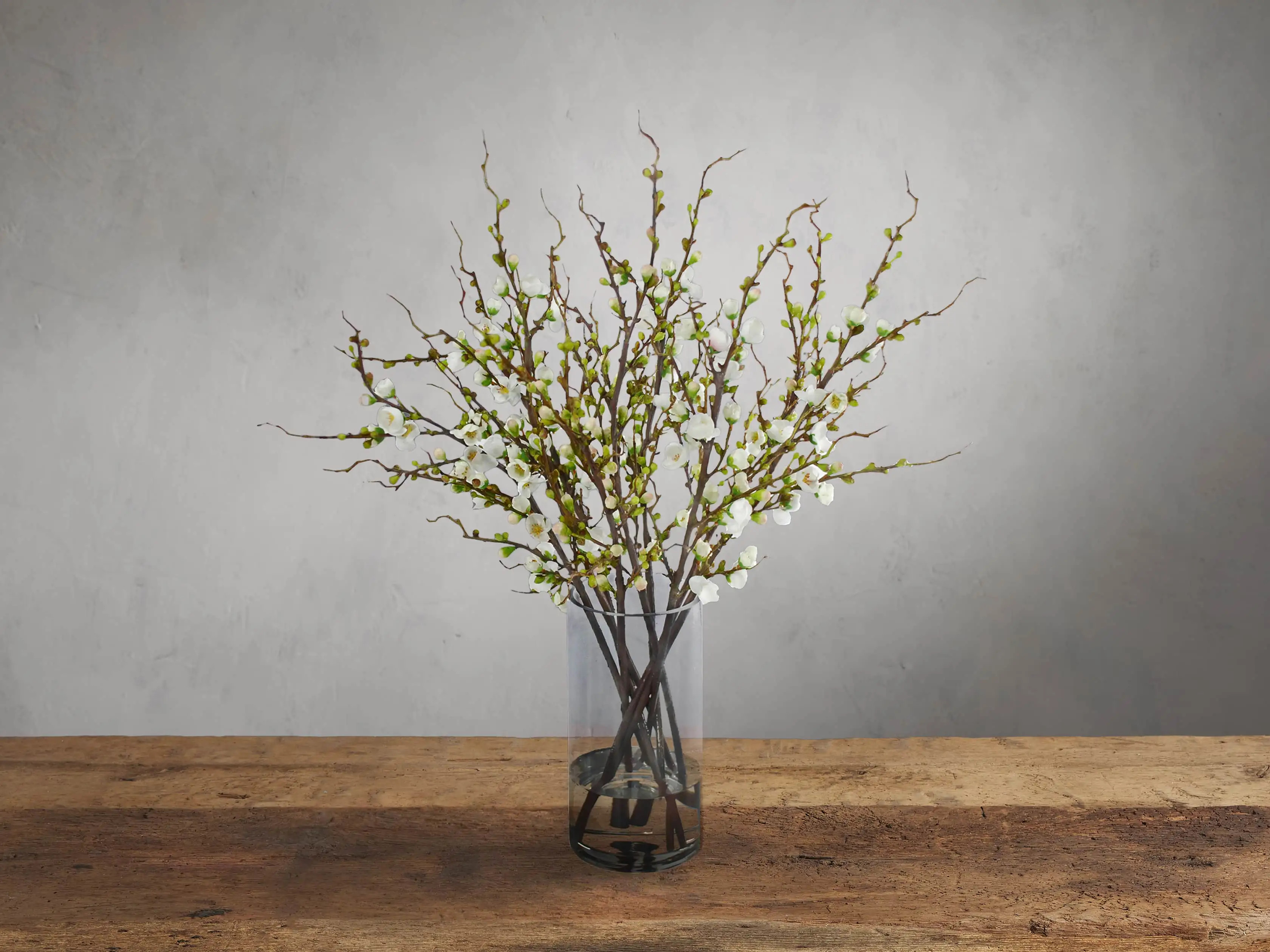 Faux Peach Blossom in Glass | Arhaus