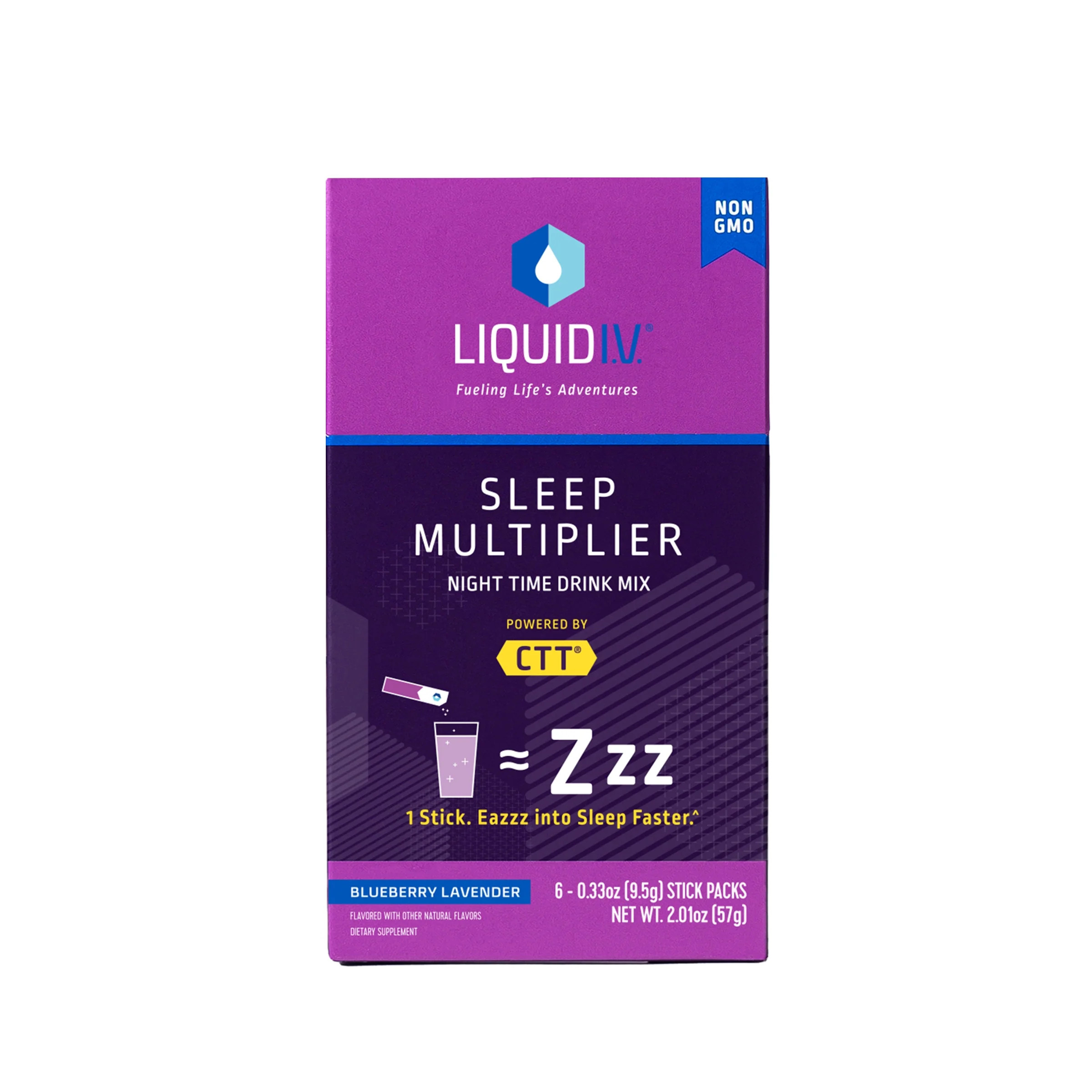 Liquid I.V. Hydration Multiplier + Sleep, Electrolyte Powder Packet Drink Mix, Blueberry Lavender... | Walmart (US)