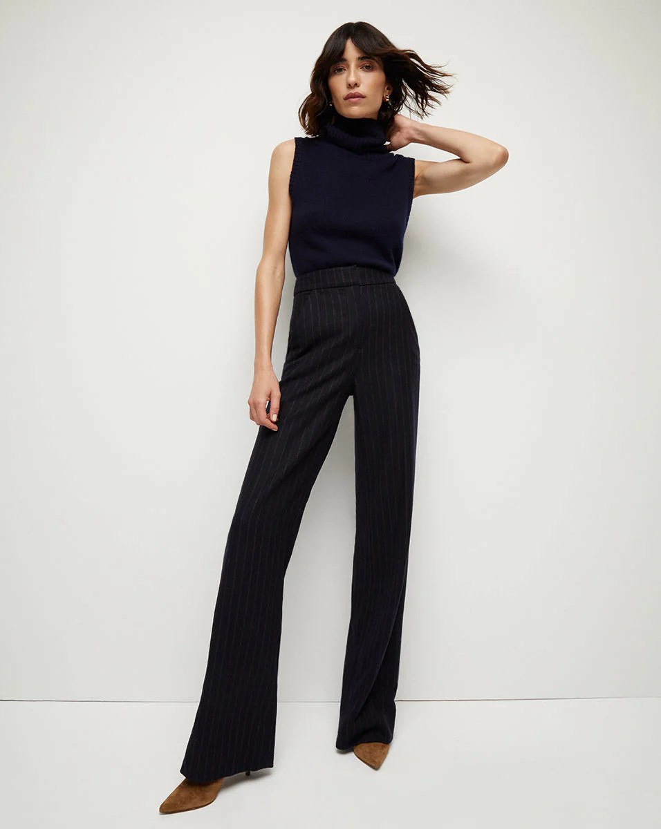 Tonelli Pinstriped Pant | Veronica Beard