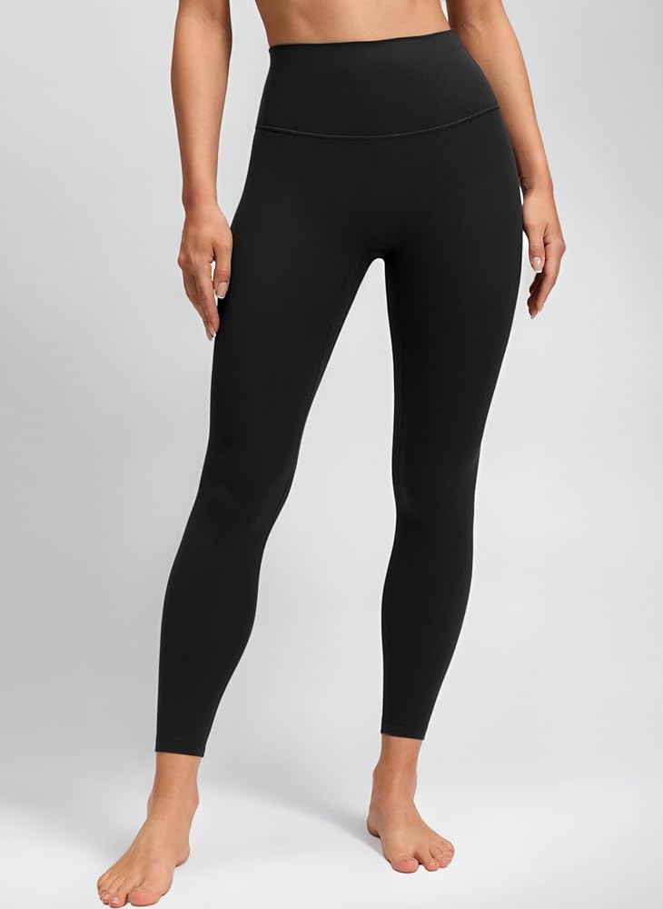 CRZ YOGA Womens Butterluxe No Front Seam Yoga Leggings 25" - High Waisted Soft Stretchy Pants for... | Amazon (UK)