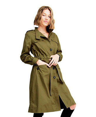 Carlisle Button Front Trench Coat | Macy's