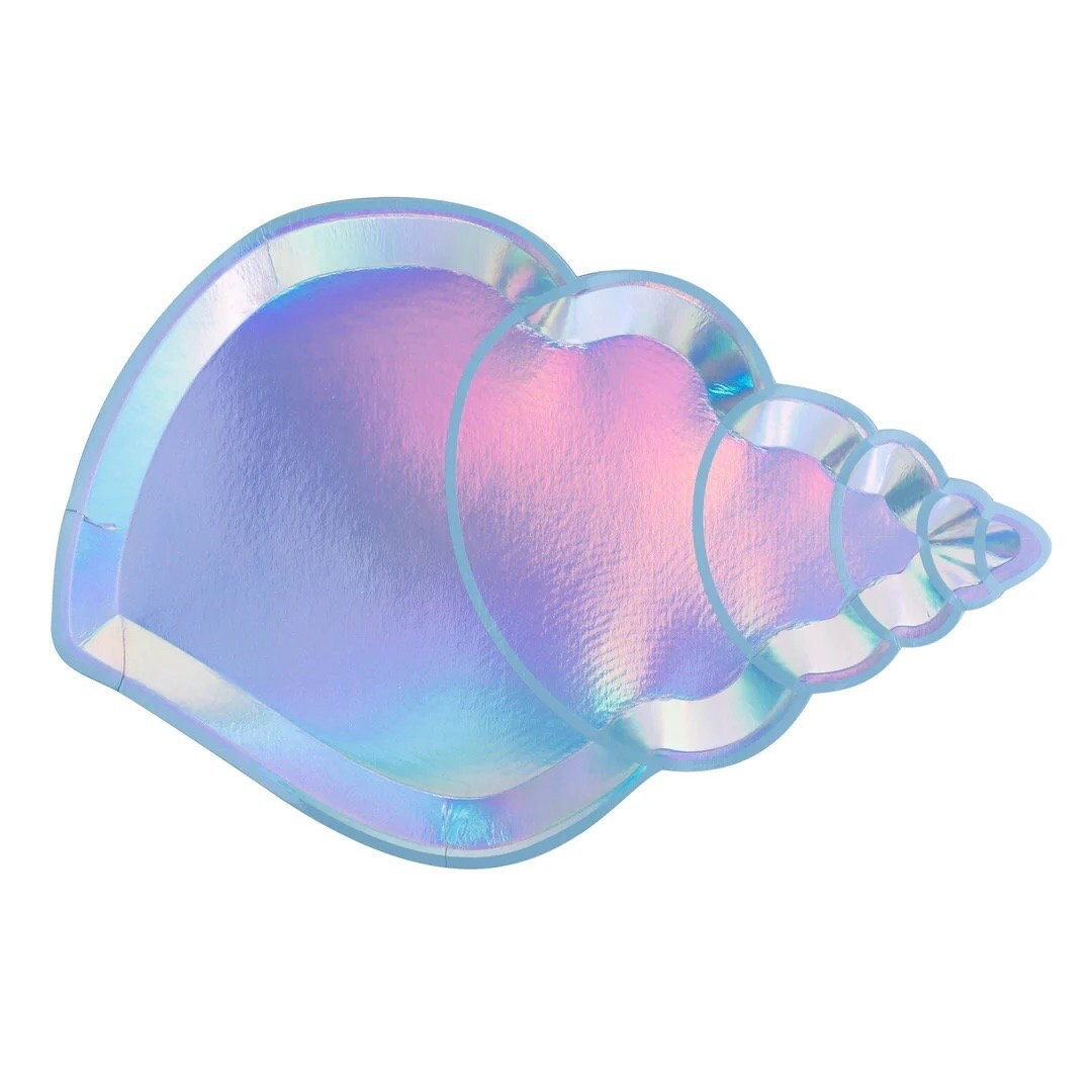 Shell Party Plates - Mermaid Birthday - Shell Yeah - Conch Shell - Beach Party - Beach Paradise -... | Etsy (US)