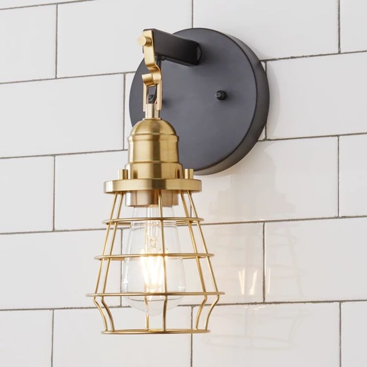 Hanging Cage Bath Sconce | Shades of Light