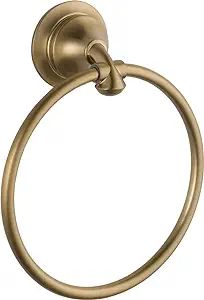 Delta 79446-CZ Linden Wall Mounted Towel Ring in Champagne Bronze | Amazon (US)