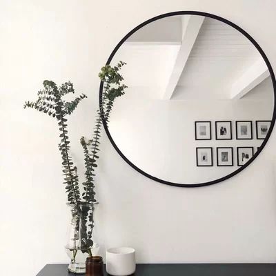 Lafon Modern & Contemporary Wall Mounted Bathroom / Vanity Mirror Latitude Run Size: 24" x 24", Fini | Wayfair North America