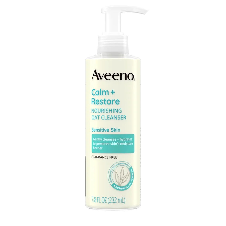 Aveeno Calm + Restore Nourishing Oat Face Cleanser, 7.8 Fl oz | Walmart (US)