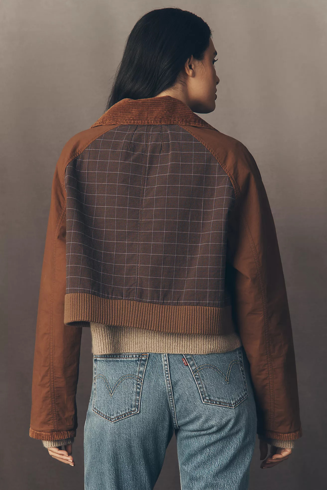 By Anthropologie Plaid Crop Utility Jacket | Anthropologie (US)