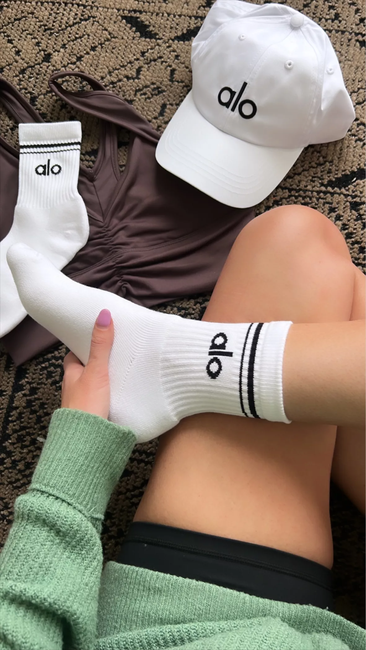 Alo Yoga Throwback Socks  Aesthetic socks, Socks and slides, Socks