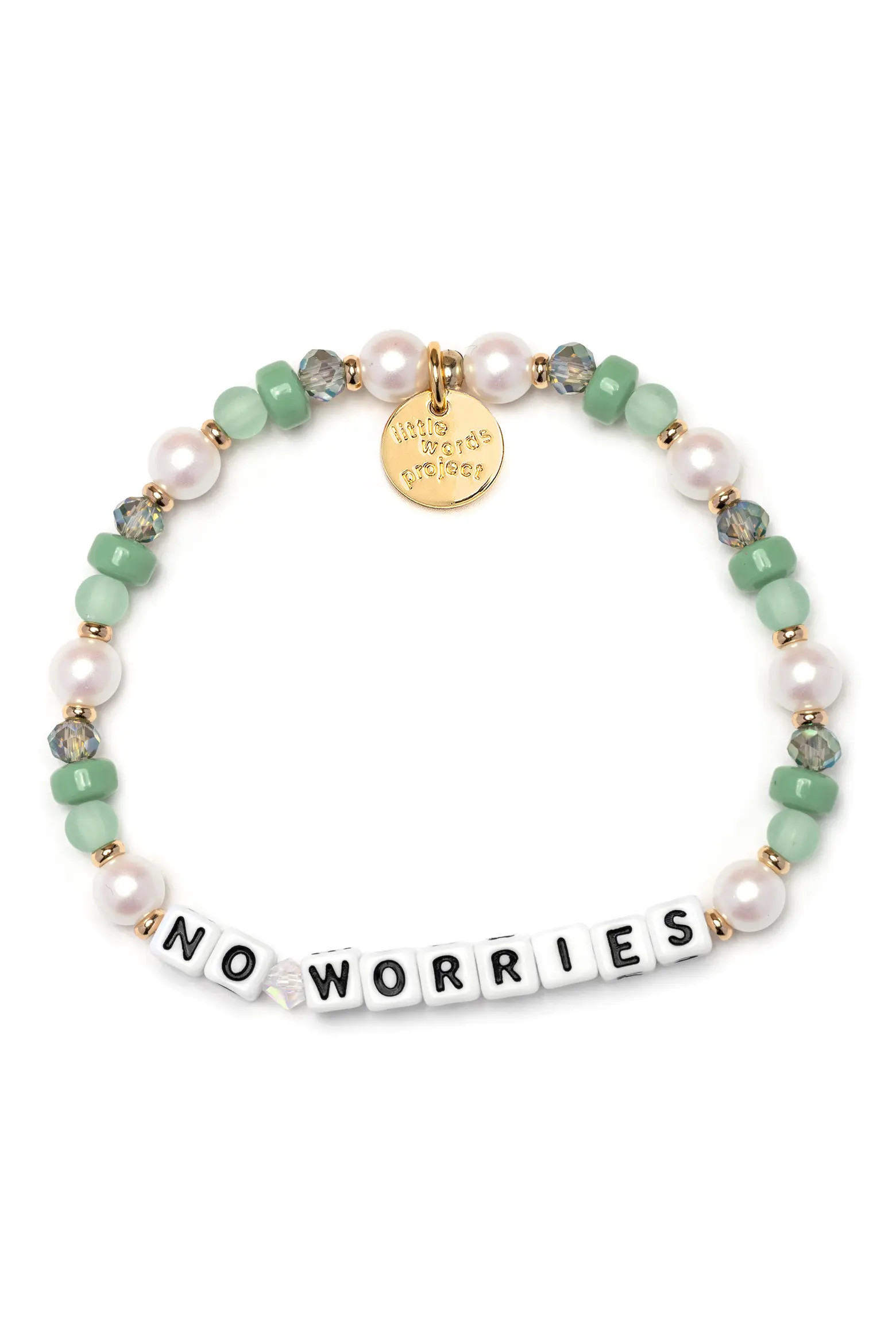 Little Words Project No Worries Beaded Stretch Bracelet (Women) | Nordstrom | Nordstrom