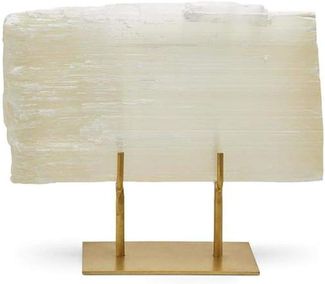 Two's Company Tozai Selenite Slab on Gold Stand | Amazon (US)