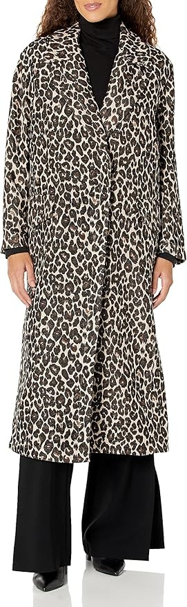 Rent the Runway Pre-Loved: Victor Alfaro Collective Leopard Jacquard Coat, Medium | Amazon (US)