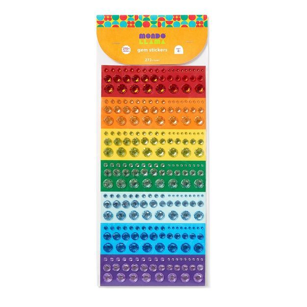 273ct Rainbow Gem Stickers - Mondo Llama™ | Target