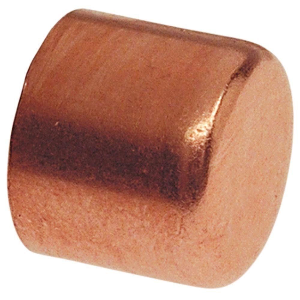 1/2 in. Copper Pressure Tube Cap Fitting | The Home Depot