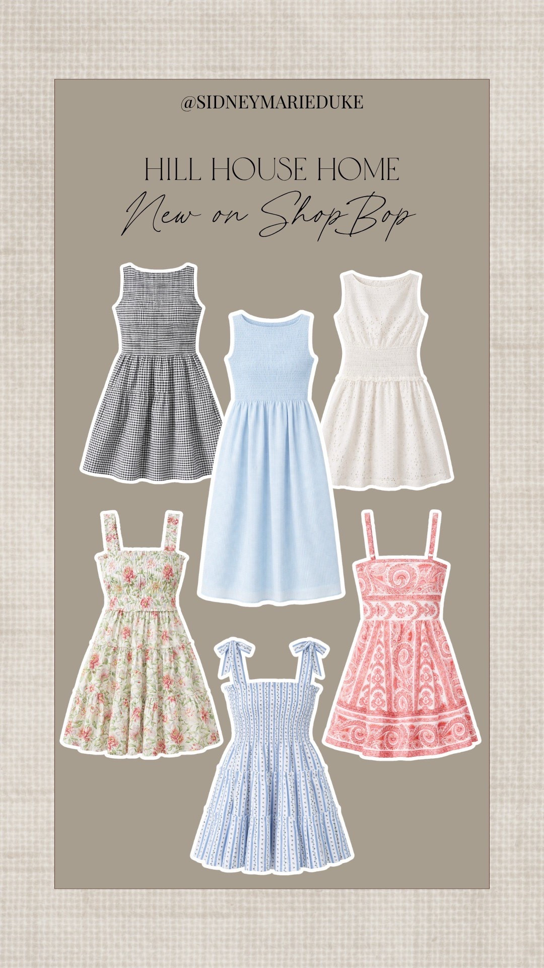 Hill House Home finds I’m loving 🤍 perfect for grad dresses, spring events, and summer vacations



Spring outfits 2026, spring dresses, summer outfits, vacation outfits beach, graduation dresses, sidneymarieduke 

#LTKSeasonal #LTKTravel