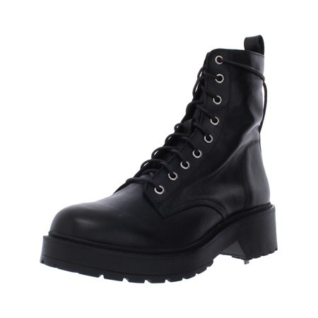 Steve Madden Womens Tornado Leather Lace-Up Combat Boots | Walmart (US)