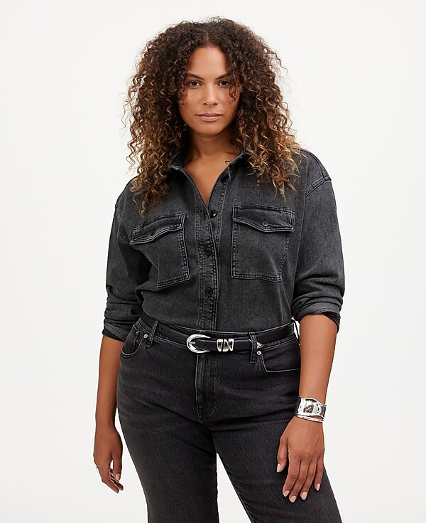 Denim Long-Sleeve Button-Up Shirt | Madewell | Madewell
