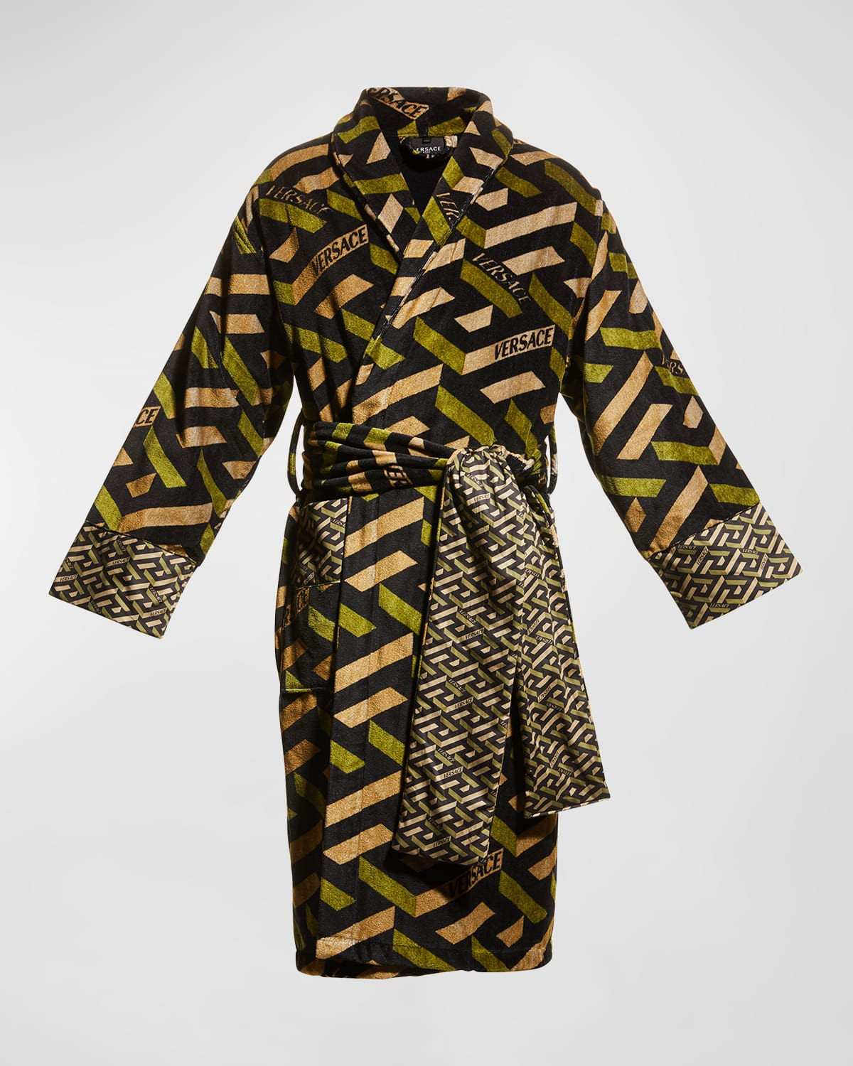Men & apos;s Greca Cotton Robe | Neiman Marcus