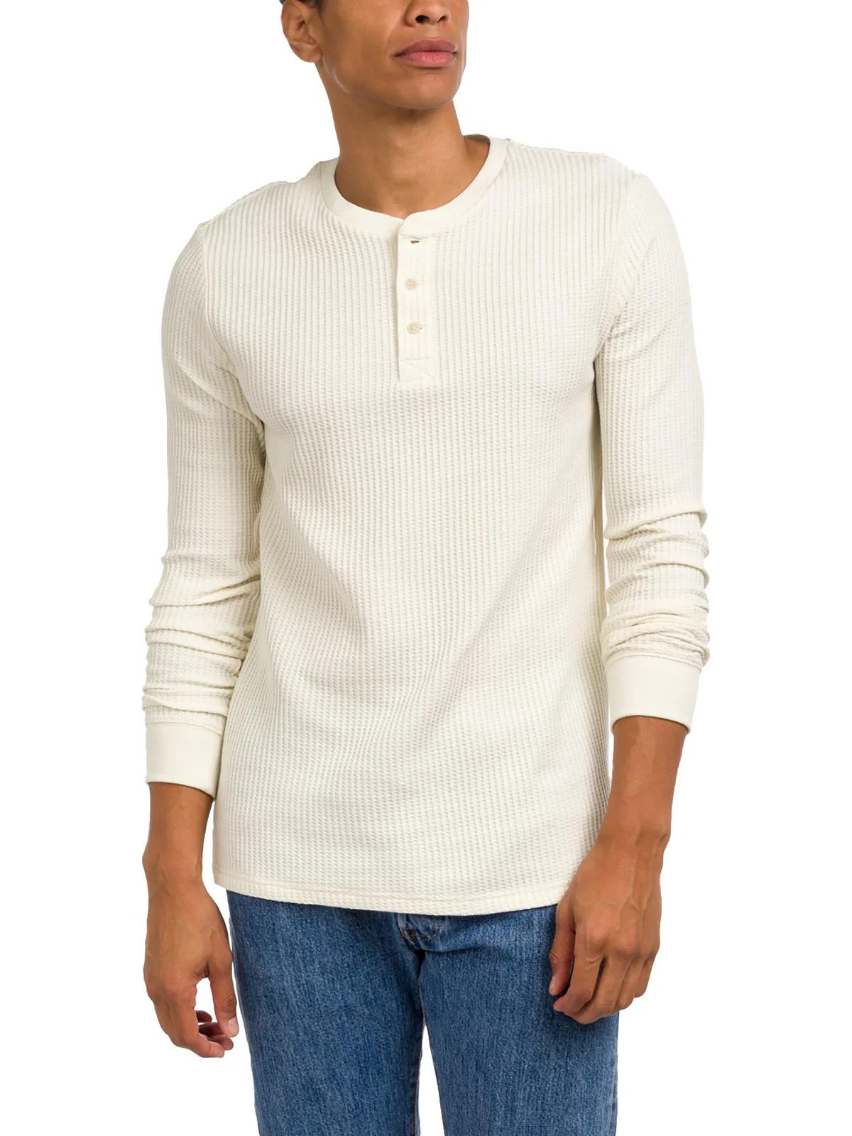 Mens Knit Long Sleeve Henley Shirt | Shop Simon