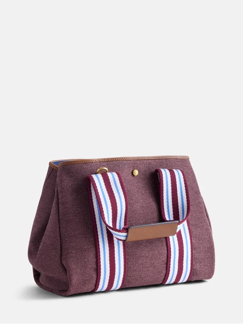 Free Assembly Women's Mini Tote Handbag, Chianti | Walmart (US)