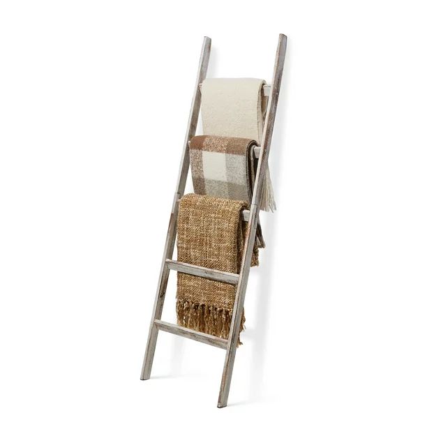 Short Birds Rustic 5ft Blanket Ladder - Farmhouse Home Decor - Quilt/Towels/Throw Wood - Decorati... | Walmart (US)