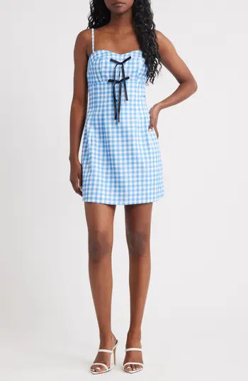Sister Jane Gingham Cotton Minidress | Nordstrom | Nordstrom