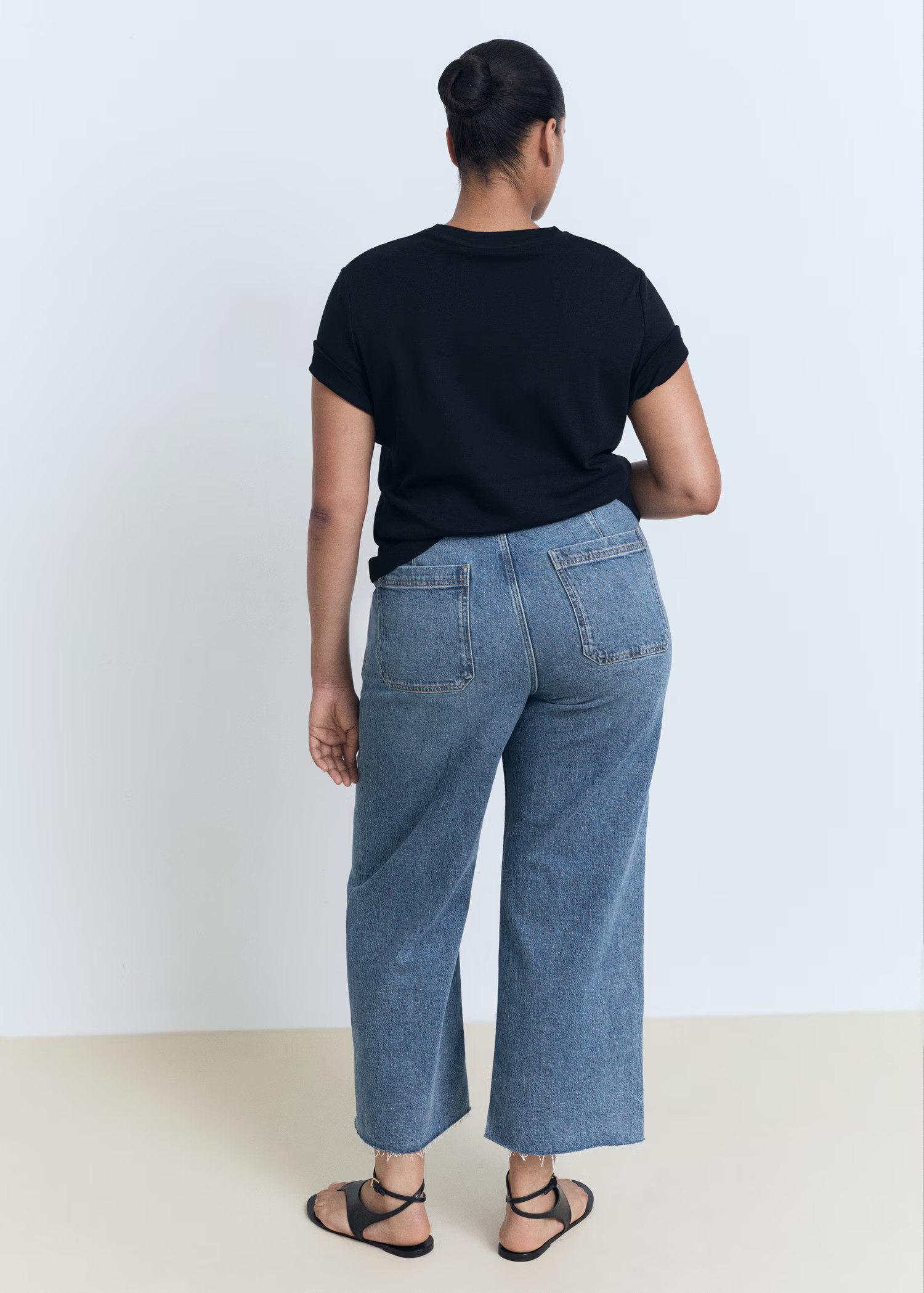 Catherin culotte high-rise jeans | MANGO (UK)